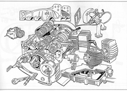 Esploso motore formichino